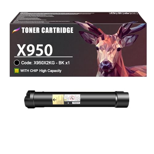 CQKQIR X950 Toner Cartridge Compatible for Lexmark 24B6720 Black Toner Cartridge Work for Lexmark X950 X952 X954 X950de X952dte X954dhe Printers