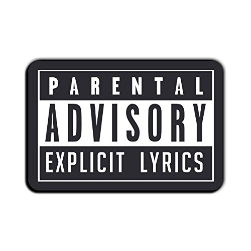 Posterboy 'Parental Advisory' MDF Fridge Magnet (7.62 cm x 11.43 cm x 1 cm)