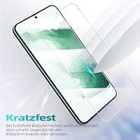 XVCGYK 3 Stück für Samsung Galaxy S22 Plus / S22+ für Panzerglas, Frei von Kratzern, 0.25mm Ultra-klar, Fingerabdruck ID Kompatibel, 9H Härte, Ultrabeständig, HD Displayschutzfolie – Ansicht 6