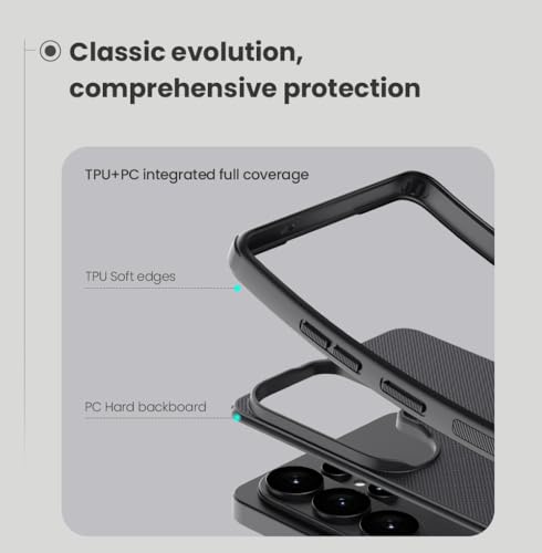 Image of Nilkin Slim Matte Series case Compatible for Samsung Galaxy S26 Ultra (S26-ultra), Shockproof and Scratch-Resistant, Lightweight Case (Black, S26Ultra)
