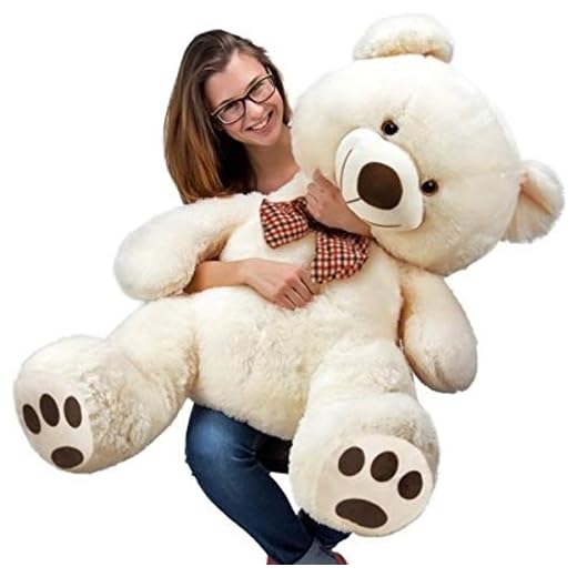 Deuba Riesen Teddy Bär XL-XXXL Teddybär 100-175cm samtig weich Plüsch Kuscheltier Plüschbär Farbwahl 5 Deuba Riesen Teddy Bär XL-XXXL Teddybär 100-175cm samtig weich Plüsch Kuscheltier Plüschbär Farbwahl