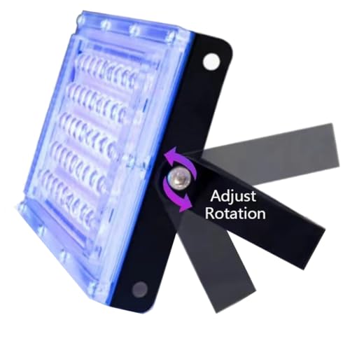 UVA Lumière Noire Étanche pour Éclairage de Scène et Maquillage Fluo - 2 Pcs
