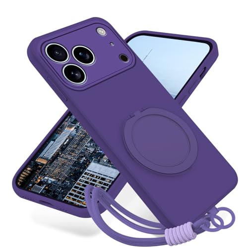 Coque iPhone 17 Pro Max antichoc magnétique avec support et dragonne