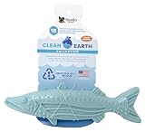 Spunky pup Clean Earth Heavy Duty Dog Chew Toys for Aggressive Chewers - Recycled, Made in USA, Barracuda
