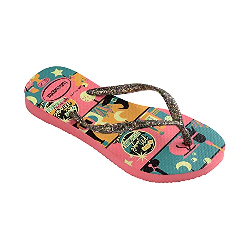 Chinelo Slim Fashion, Havaianas, Meninas, Rosa Porcelana, 31/32