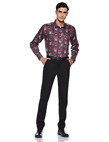 Image of Amazon Brand - Arthur Harvey Men's Printed Regular Fit Shirt (SS20-AH-SH-01 DigiPrn Maroon 46)