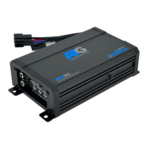 ATG Audio 2‑Channel Full‑Range Class D Marine Amplifier – 500 W Peak, Bridgeable, 2 Ω Stereo‑Capable, Variable LP Filter & Bass Boost - ATGM2