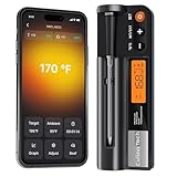Termómetro de carne digital con pantalla LCD, alcance de 750 pies, doble sensor para temperatura interior y ambiente, termómetro de barbacoa para carne de res, cordero, pavo