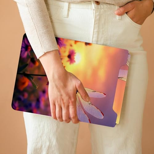 Funda para portátil de 13.8 x 10.2 pulgadas evita arañazos con diseño de libélulas 6