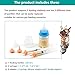 YeulYuuri Pet Feeding Bottle and Syringe Set for Puppies and Kittens(1 Bottles,2 Syringes,6 Nipples), Blue