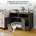 Hipicute Cat Litter Box Enclosure, Wooden Cat Washroom Furniture with Barn Door, Hidden Litter Box Cover, Dog Proof Feline Litter Boxes, Kitty House, Fit Most of Litter Box, Black