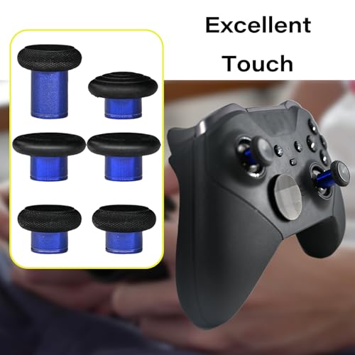 Image of 6 in 1 Swap Magnetic Thumbsticks Set for Xbox Elite Series 2 Controller,Joysticks Replacement Accessories for Xbox Controller Elite Series 2 /Elite Series 2 Core Controller(Blue)