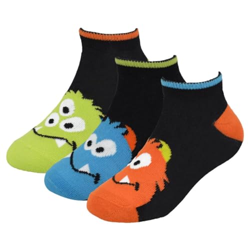 Boys Trainer Sockss - Socks AZ927 Monster 3 Pack 2-3