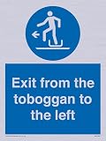 Salga del tobogan a la izquierda