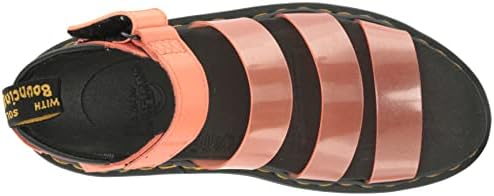 Dr. Martens Women's Blaire Jelly Sandal, Coral Glitter TPU & Coral Pink Pisa, 11 | Image 4