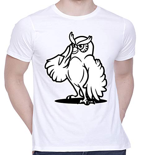 GenericGraphic Printed T-Shirt for Unisex Graphics Tshirt | Casual Half Sleeve Round Neck T-Shirt | 100% Cotton | D00255-49 (White)