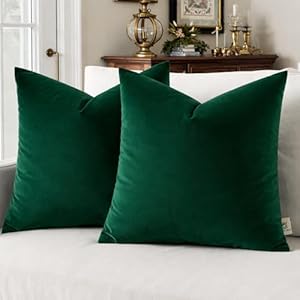 Velvet Pillow Covers 18×18 Set...