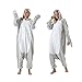 SimZoo Adult Animal Onesie Pajamas, Men and Women's Animal Cosplay Seal Costume Sleepwear, One-Piece Unisex Homewear Medium