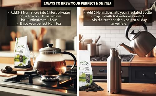 chavi dried noni slides - 500 gram  176 oz  great for making noni juice or tea  abundant antioxidants and amino acids  improves immunity amp antiageing