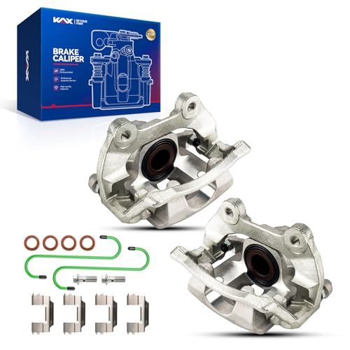 Image of KAX Disc Brake Caliper Assembly for 2009-2017 Chevrolet Traverse, 2007-2016 GMC Acadia, 2008-2017 Buick Enclave, 2013-2019 Ca-dillac XTS, 2007-2010 Saturn Outlook, Rear Left and Right Side