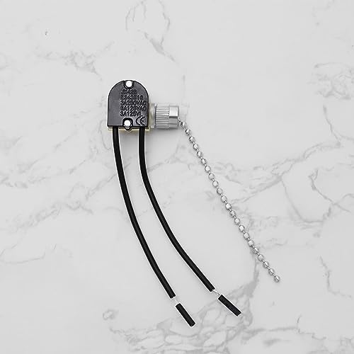 Image of Create idea 2Pcs Pull Chain Switches Replacement JX42B Model Pull Chain Cord Switch Accessories for Wall Lamps Ceiling Fan Wall Fan Table Lamps Silver