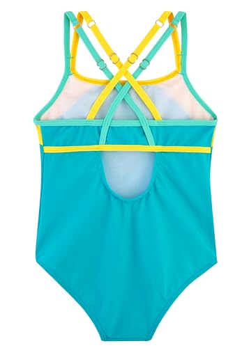 Image of Belovance Girls Swimsuit One Piece Swimwear Adjustable Straps Back Cutout Athletic Sport Kids Tween Bathing Suit 5-14 Years