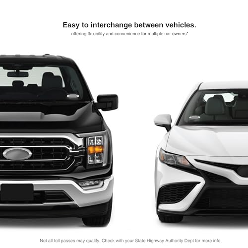 AUTOBOXCLUB EZ Pass Holder for Most US States - UV Protective, Easy to Install and Remove, Fits All Major Toll Passes