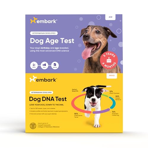 Embark Breed Identification Dog DNA Test & Dog Age Test Bundle - ...