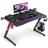 zen mesa auxiliar 【Grande superficie】 La mesa gaming tiene una superficie grande que es perfecta para jugadores profesionales. La mesa de fibra de carbono es resistente a las manchas y a los arañazos, y fácil de limpiar. La superficie de la mesa contorneada le permite sentarse cerca y apoya sus muñecas y antebrazos.
