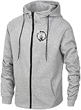 ZEDIYANJIN Sweatshirt, Männer Sport Zipper Jacke - Basketball-Fan Boston Celtics Sweatshirt Donner Trainings mit Kapuze Langarm Sweater Cardigan Grau-L (Color : Grey, Size : XXXL)