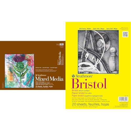 Strathmore Mixed Media & Bristol Paper Pads (18x24, 9x12)