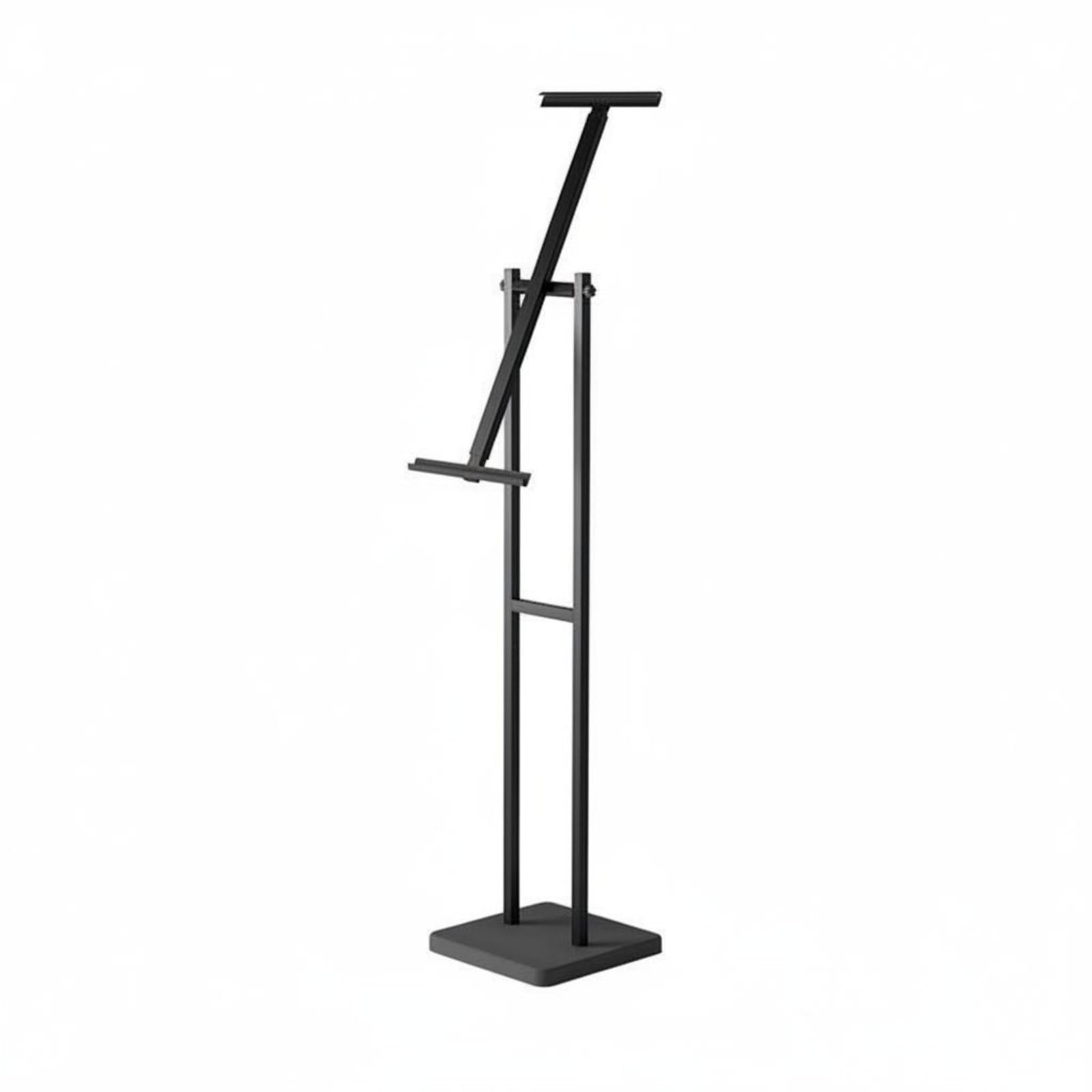 Espositore Poster Supporto Cartello Porta Avvisi Porta Cornice in Metallo Base Stabile Regolazione Altezza E Angolo Cornice Moderno Adatto per Stand , Nero 7.5jin Inclinato
