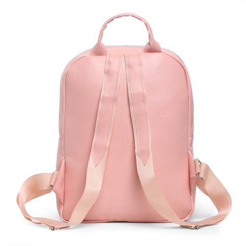 Image of Velouria Stylish Leather Backpack for Men & Women | Premium Small Bag with Front Pocket | Travel, Office & College Backpack | Trendy PU Leather Girls Bag