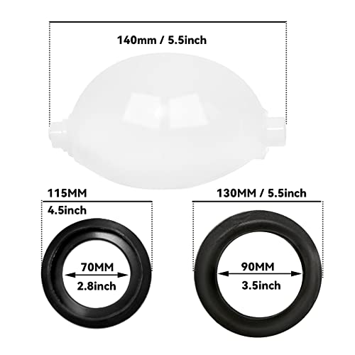 Image of 34117 Waste Ball Kit Rv Toilet Seal Compatible with Thetford Aqua Magic Style Lite, Style II & Style Plus and Residence Toilet Replacement