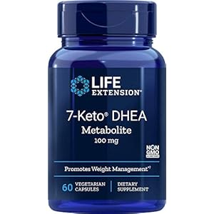 Life Extension 7-Keto DHEA 100 Mg, 60 vegetarian capsules (120)