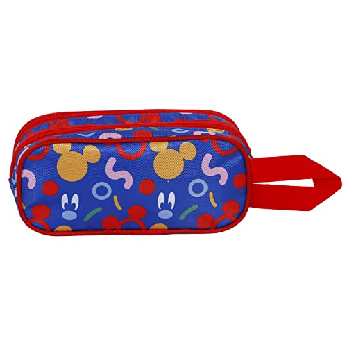 Mickey Mouse Oh Boy-3D Double Pencil Case, Red, 22 x 9.5 cm - Image 4