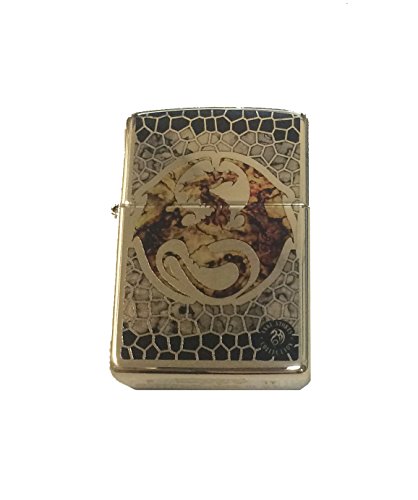 Zippo Custom Lighter - Ann Stokes Artist Dragon W/ Scales Design High Polish Brass #TOP3