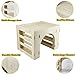 Amonk Large Wooden Rabbit House - 15.7x12.2x11.8 Inch Bunny Hideout with Hay Feeder, Viewing Slots & Wide Tunnel | No-Screw Assembly, Open Bottom for Easy Clean
