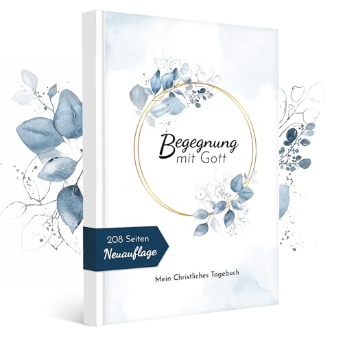 Luprion Christliches Tagebuch | A5 mit 208 Seiten | Dankbarkeitstagebuch Gratitude Journal | Prayer Journal | Christliche Geschenke | Gebetstagebuch Andachtsbuch Bible Study
