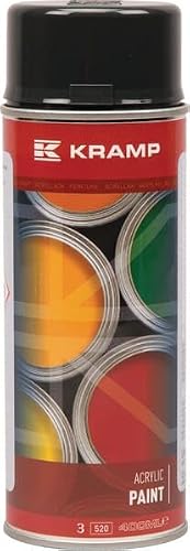 Kramp Paint black grey RAL 7021 acrylic spray vehicle paint, 400 ml
