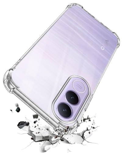 Image of Jkobi Shockproof Crystal-Clear Back Cover for Vivo V70 FE 5G (Anti Yellow Case | Drop & Camera Protection | Hard Polycarbonate)