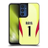 Head Case Designs Officially Licensed Arsenal FC David Raya 2025/26 Players Home Kit 1st Group Gel Armour Case [Military Grade Protection] Compatible with Samsung Galaxy A15