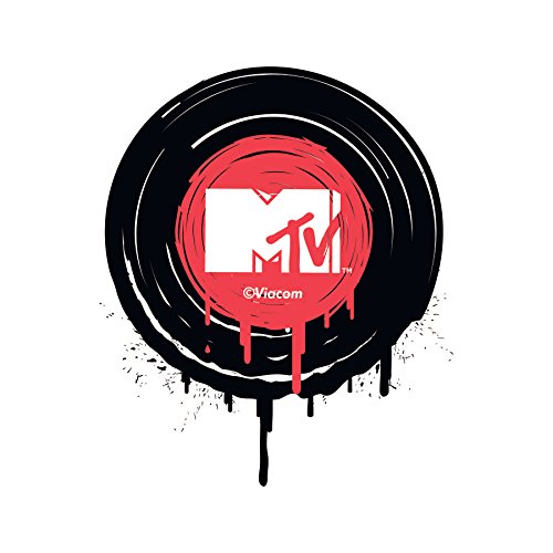 Image of Asian Paints Wall Ons Original MTV 'XL' Wall Decal - 'Play The MTV Record' DIY Removable Peel and Stick Wall Sticker - 'Covers H 1.8 ft x W 1.5 ft on The Wall' Home Decor