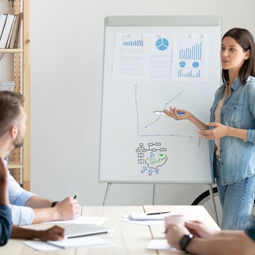 Image of WRITECH Retractable Dry Erase Markers: Fine Tip Assorted Color Low Odor Multi Colored Set Refillable Clickable Multicolor Thin Point Whiteboard Marker Bulk 12ct No Bleed Smear