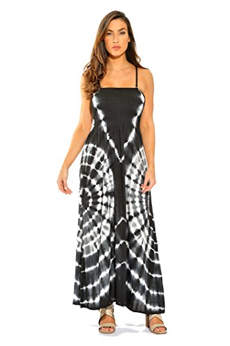 Image of Riviera Sun Maxi Summer Dress for Women Long Sundress with Removable Straps