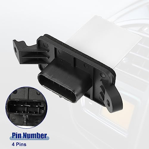 Image of ACROPIX Car HVAC Blower Motor Resistor Heater Replacement Fit for Chevy Malibu for Pontiac G6 2006-2010 NO. 1580509 /15831065 - Pack of 1 Black