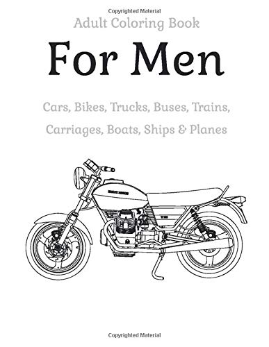 Adult Coloring Book - For Men : Olivia, Ella &: Amazon.com.tr: Kitap