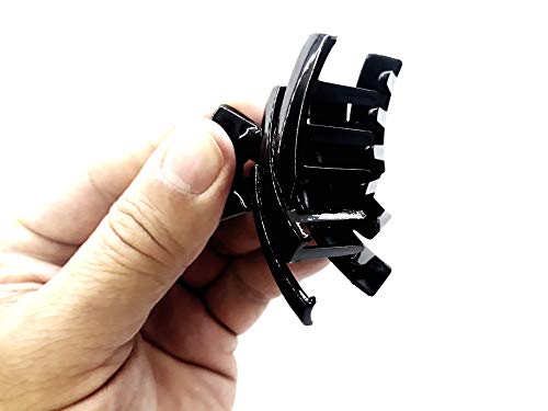 12 Piranhas Média Preta Brilhante Prendedor de cabelo