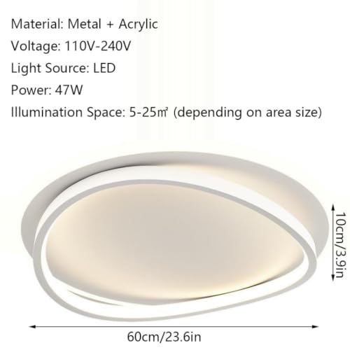 Plafonnier LED design moderne KNBVFHG à trois tons pour salon