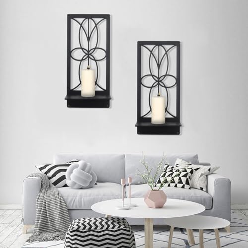 OYEFLY Farmhouse Rustic Wall Candle Holder,Minimalist Rustic Wall Art (Style 3)